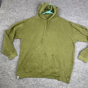 Taylor Swift Hoodie Adult Large Olive Green Evermore Embroidered Pullover Fleece